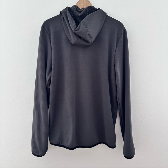 Gerry Men's M Full Zip Hoodie Jacket Grey Lightweight Waffle Knit Lining Soft‎ - Picture 5 of 13